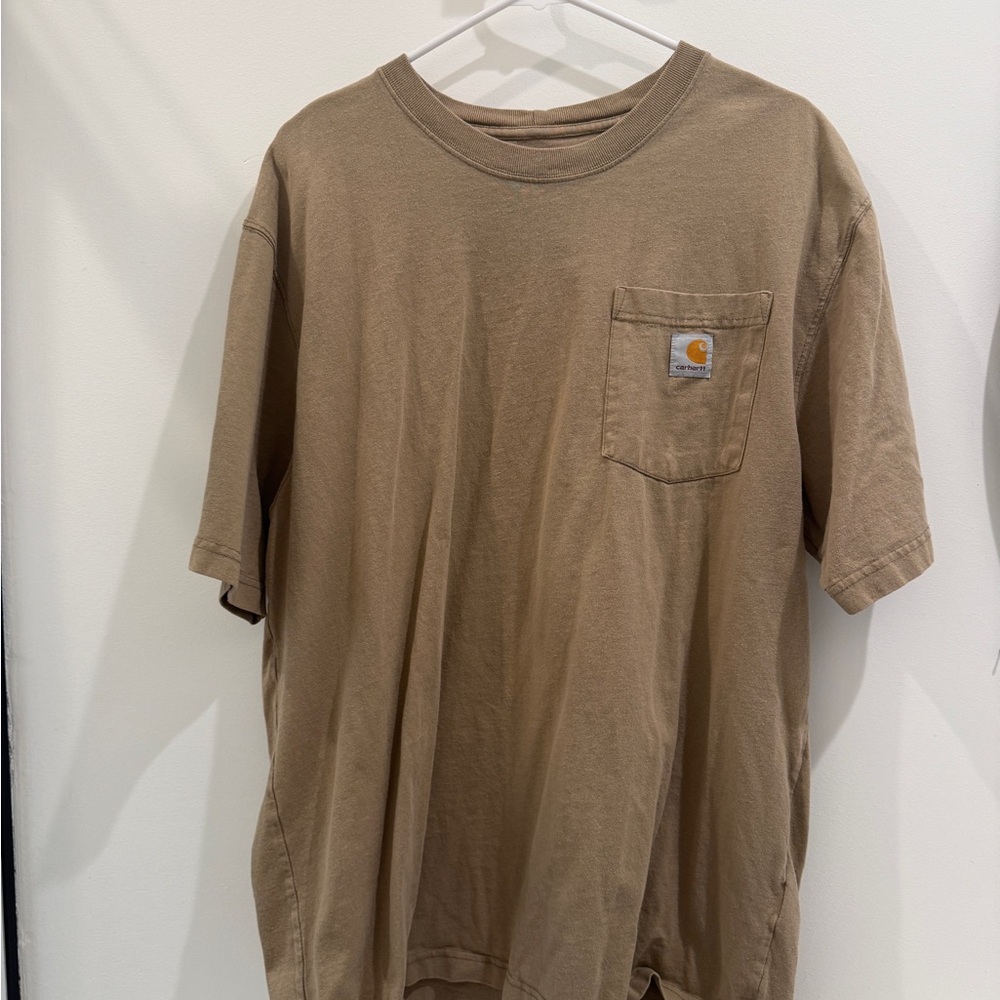 Carhartt Men's Tan Short Sleeve Pocket Tee